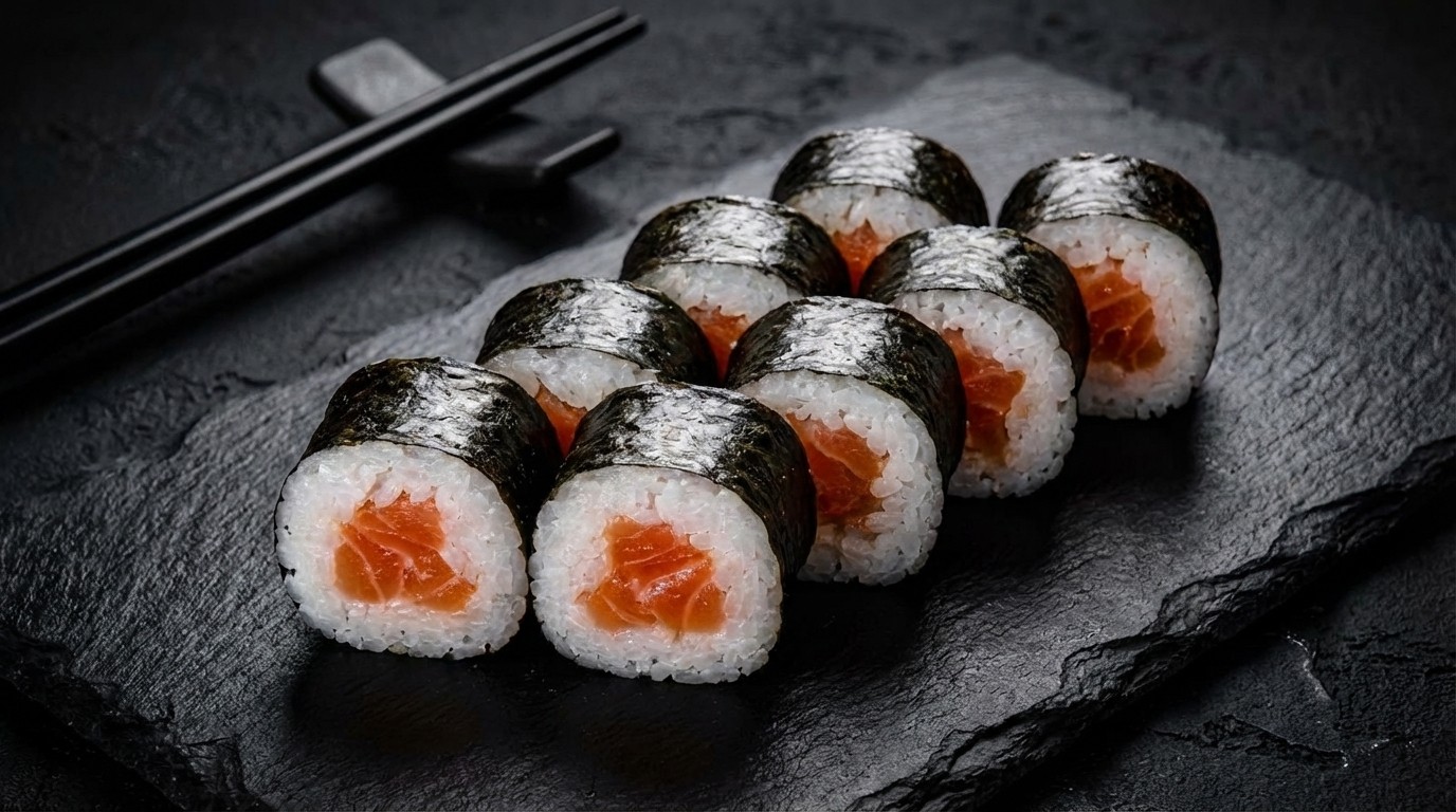 Міні рол з лососем